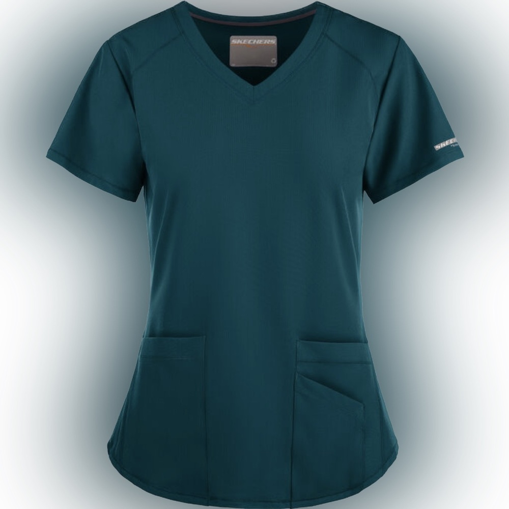 Blue Skechers Women’s Scrub Top Size Small